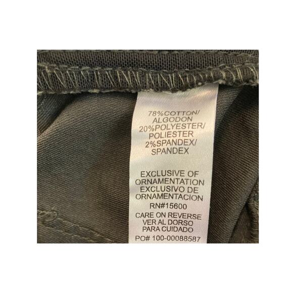 Wit & Wisdom Ab-Solution High Rise Ankle Skimmer Jeans Size 10 Olive Plaid NWT - Picture 6 of 7